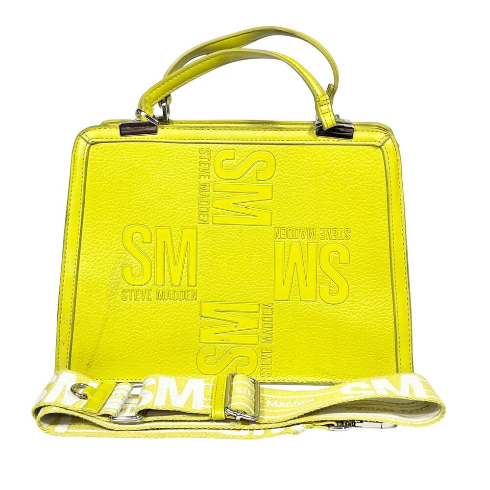 Steve Madden Purse Bag Satchel Bmatteo Top Handle Cress Green Shoulder Strap